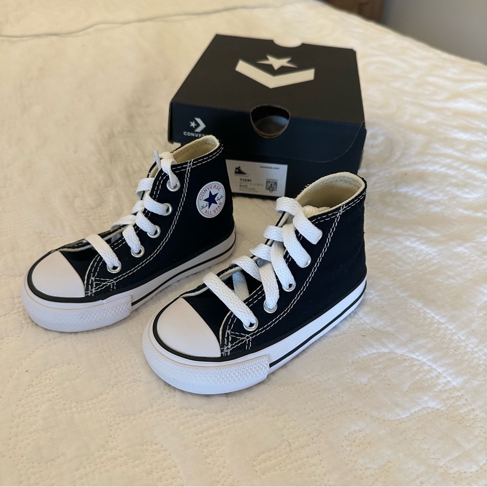 Converse Classic Black and White High-Tops Baby Toddler